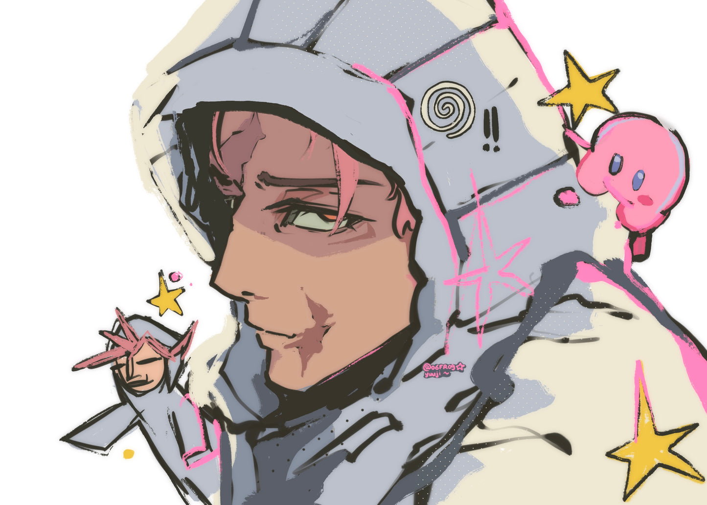 old man yuuji print