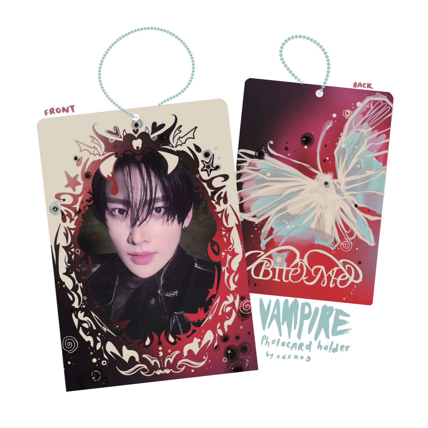 bite me photocard holder