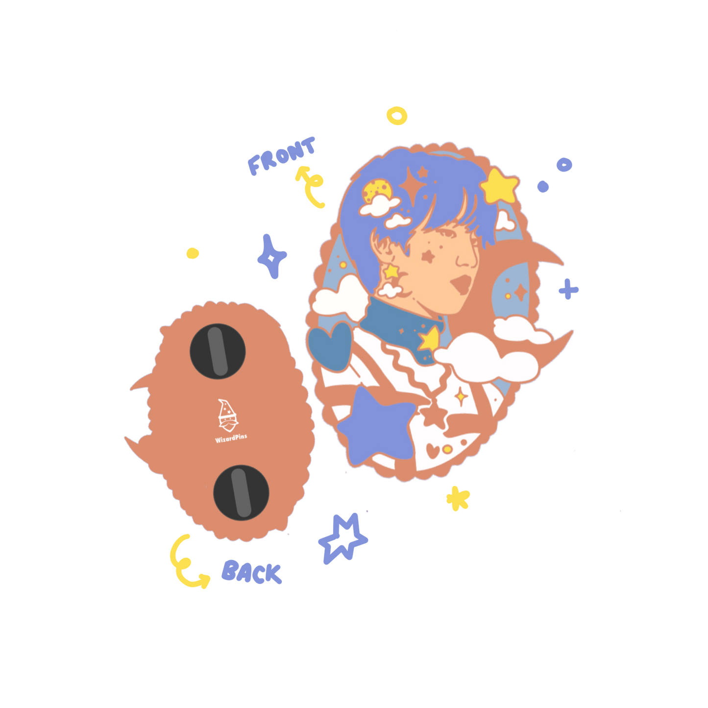 starboy hanji! enamel pins