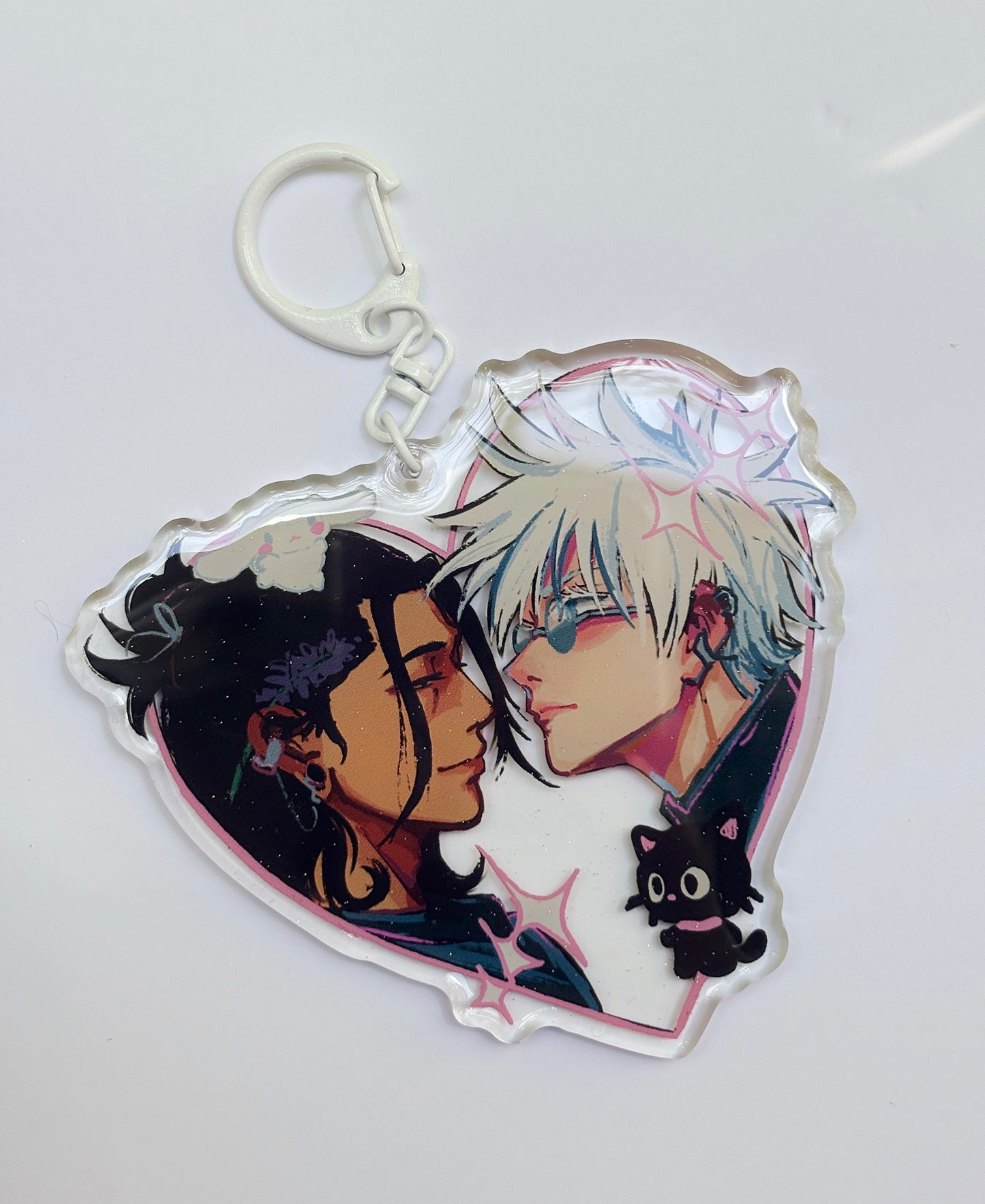 satosugu large heart charm