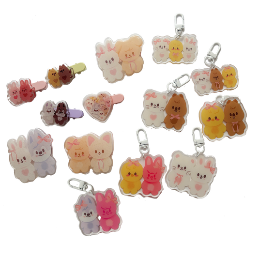 skzoo duo charms & hairclips
