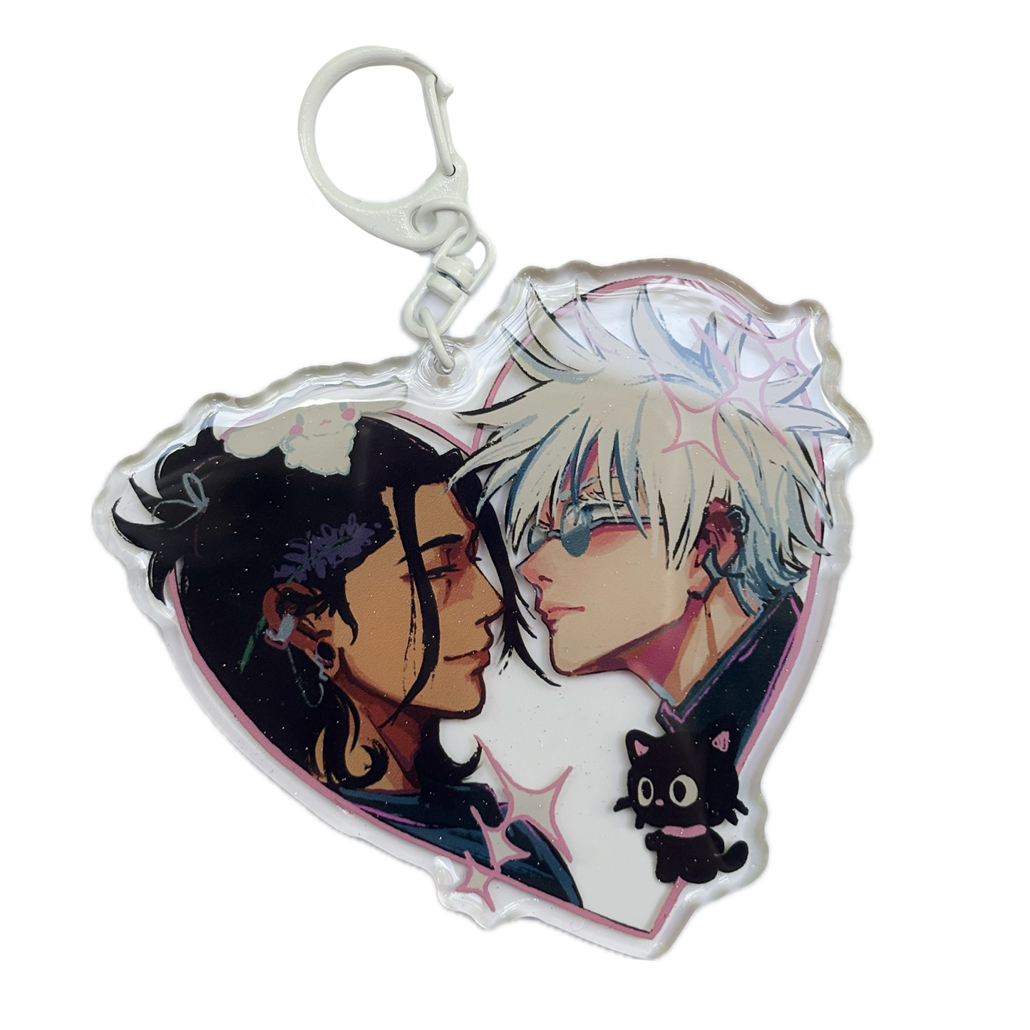 satosugu large heart charm