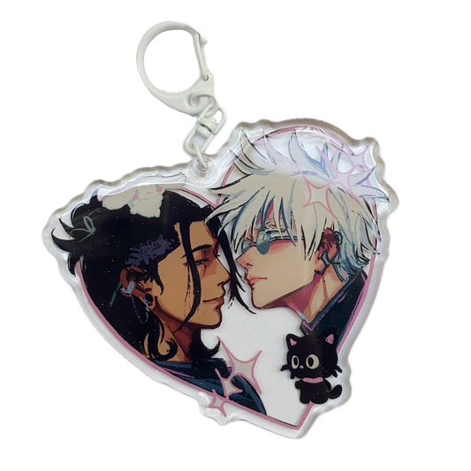 satosugu large heart charm