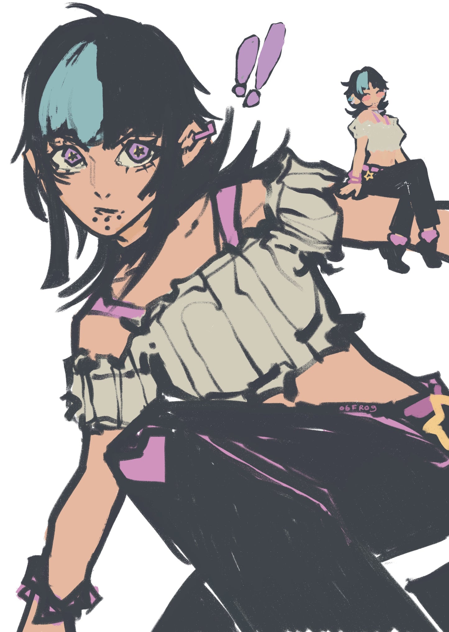 kirara and mini kirara print