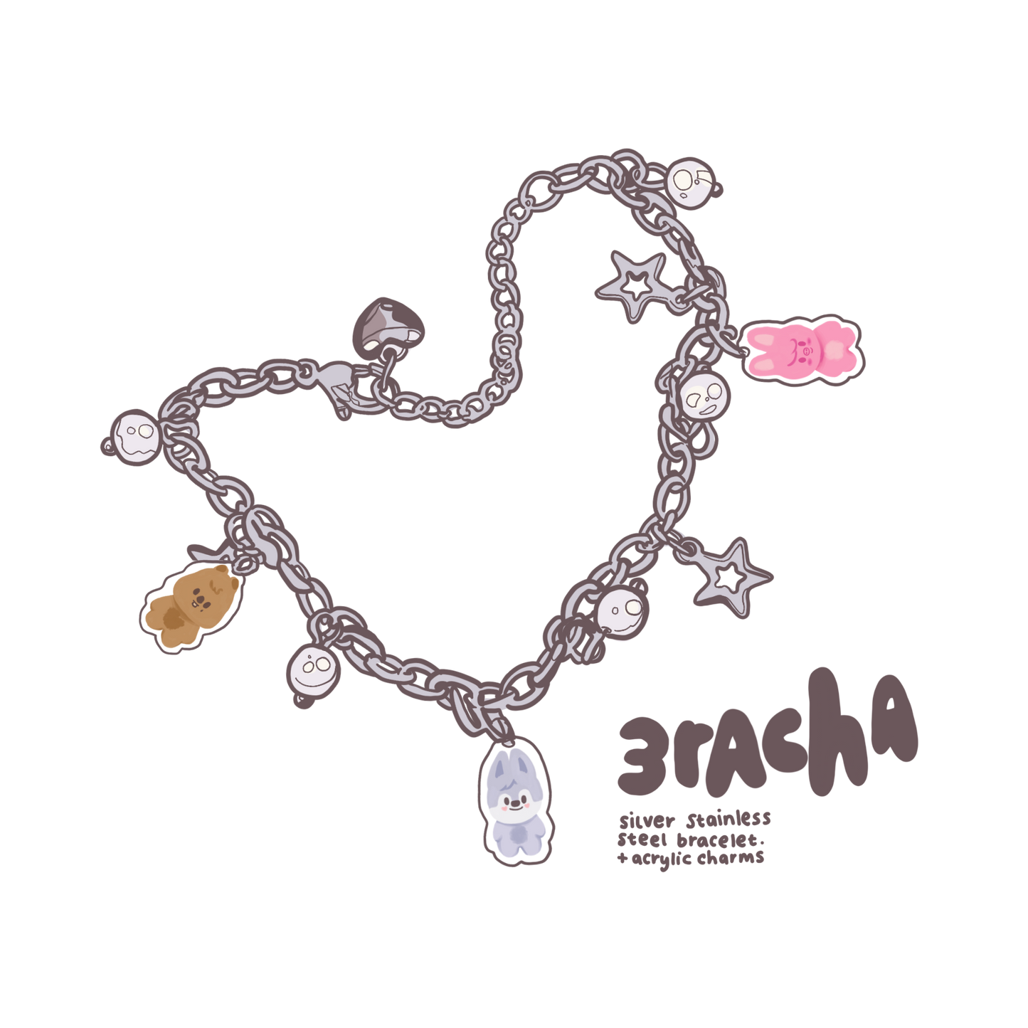 3racha charm bracelet