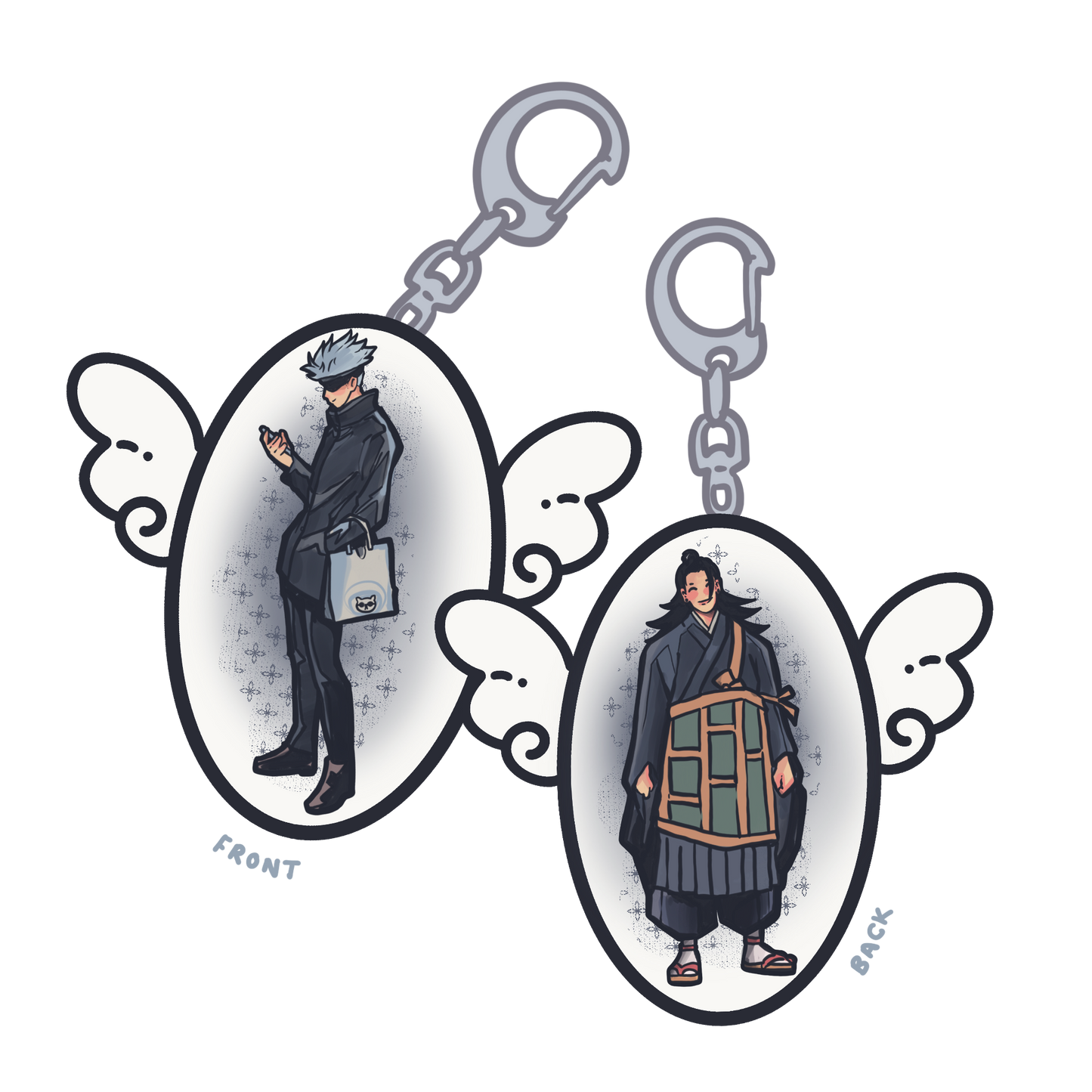 satosugu wings charm ✱ double sided