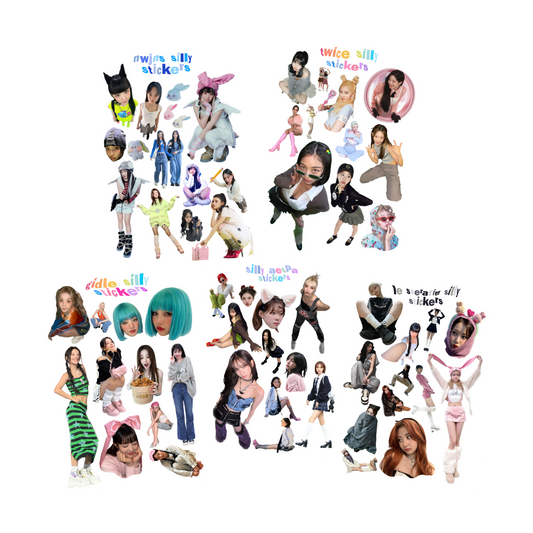 girlgroup silly sticker sheets